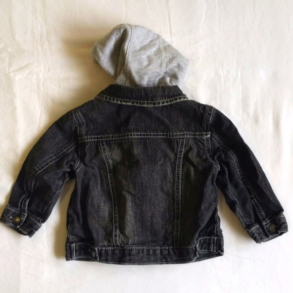 greendog layered look distressed denim jacket with hoodie 18 months baby boy - Picture 14 of 14